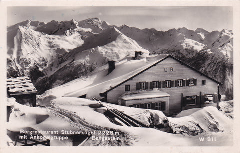 AK Bergrestaurant Stubnerkogel mit Ankogelgruppe. Badgastein.