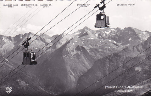 AK Stubnerkogel-Gondelbahn. Badgastein.