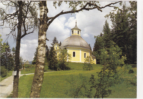 AK Pfarr- und Wallfahrtskirche Maria vom guten Rat in Böckstein an der Tauernbahn.