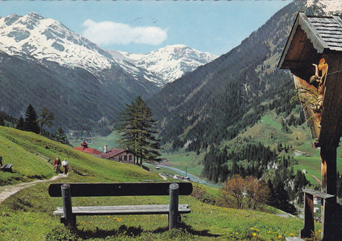 AK Malerisches Badgastein. Höhenweg bei Windischgrätzhöhe mit Blick auf Radhausberg und Schareck.