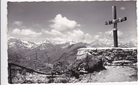 AK Berglift Reicheben (Badgastein) Blick vom Hüttenkogel gegen Großglockner.