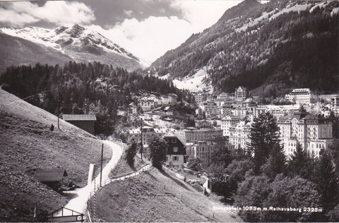 AK Badgastein mit Rathausberg. (1957)