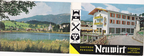 Folder Goldegg. Gasthof Pension Neuwirt. 3teilig.