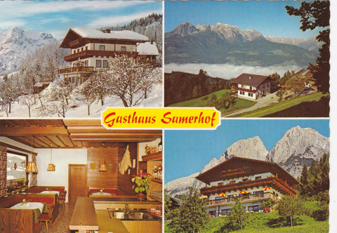 AK Pfarrwerfen, Lehen 24. Gasthaus Pension Samerhof. Bes. Josef u. Barbara Lottermoser.