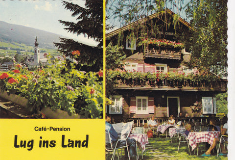 AK Altenmarkt im Pongau. Cafe-Pension Lug ins Land. Familie Schenk.