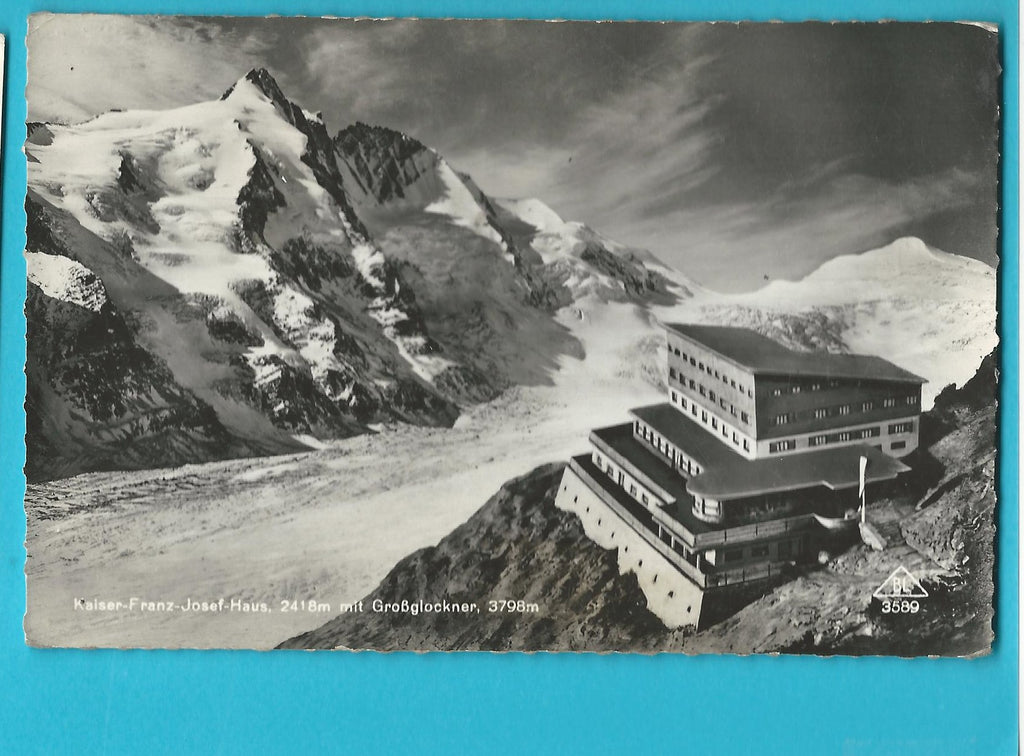 AK Kaiser-Franz-Josef-Haus mit Großglockner. – Parmenides Ansichtskarten