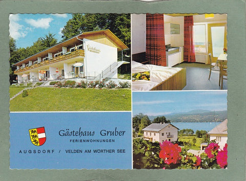 AK Velden am Wörther See. Augsdorf 156. Auen. Gästehaus Gruber. Ferienwohnungen.