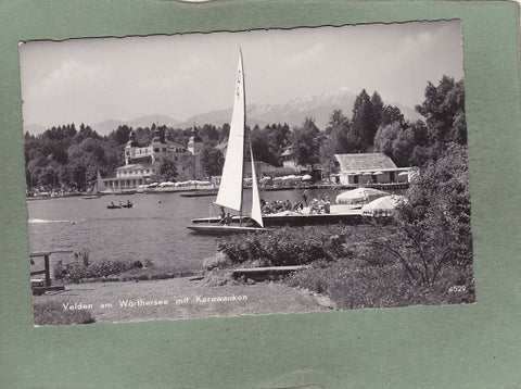 AK Velden am Wörthersee mit Karawanken.