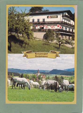 AK Köflach. Panorama Pension Kreuzberghof. Franz und Grete Hochstrasser.