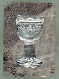 AK Hackl-Glas. Geschliffener Pokal mit Abendmahldarstellung, 18. Jh. Landesausstellung 1988 Glas und Kohle Bärnbach.