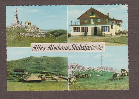 AK Altes Almhaus, Stubalpe. Salla. Besitzer: Alois Frewein.