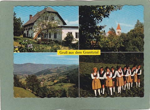 AK Gruß aus dem Granitztal. St. Paul im Lavanttal. Fremdenpension Kollmann.