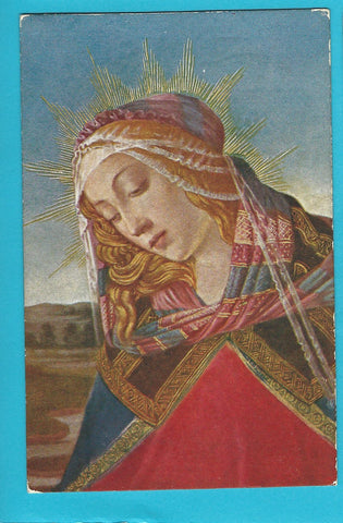 AK Madonna col Figlio e Angeli (dettaglio) (Botticelli) Firenze R. Gallerie.