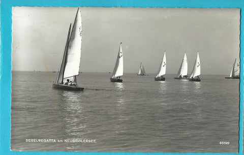 AK Segelregatta am Neusiedlersee. (1957)