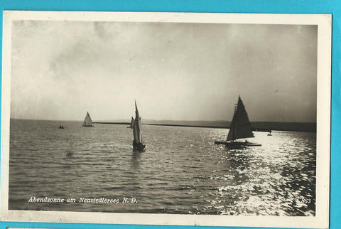 AK Abendsonne am Neusiedlersee. (1940)