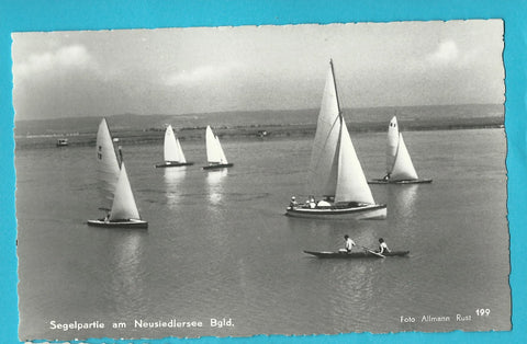 AK Segelpartie am Neusiedlersee.