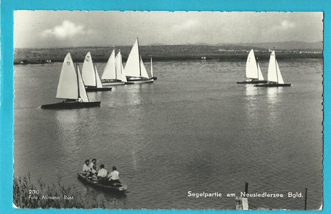 AK Segelpartie am Neusiedlersee.