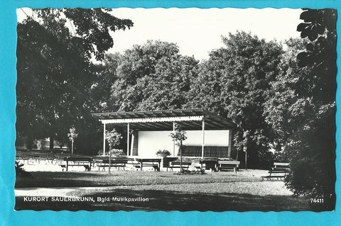 AK Kurort Sauerbrunn. Musikpavillon.